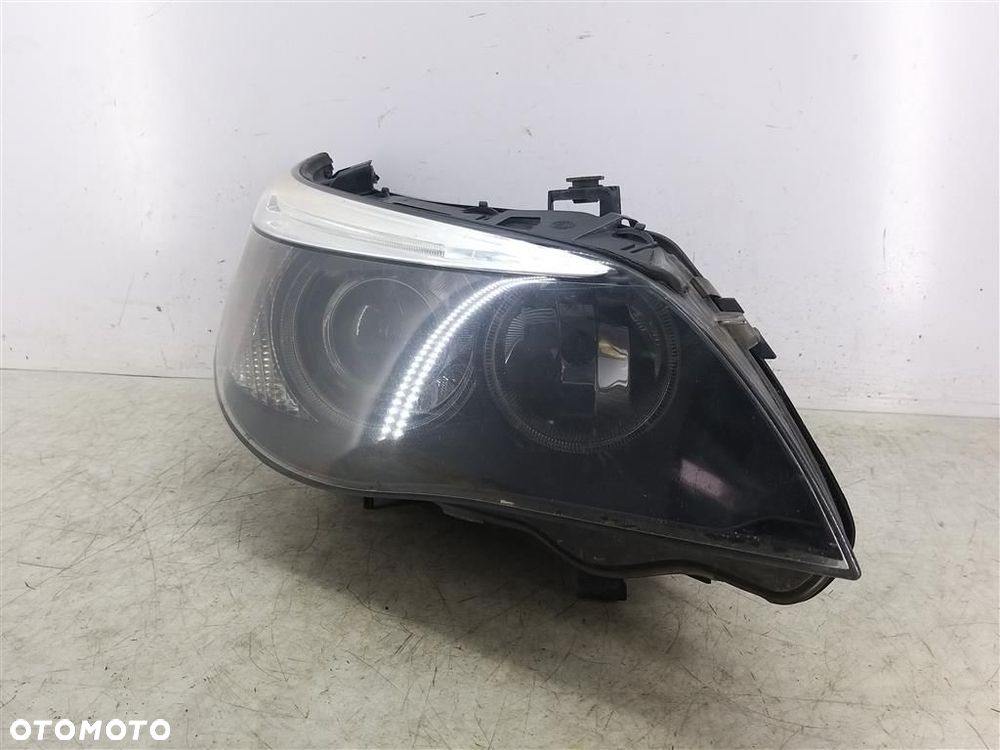 Reflektor lampa przód prawa BMW 5 E60 E61 12872400 SKRĘTNA PRZETWORNICA - 2