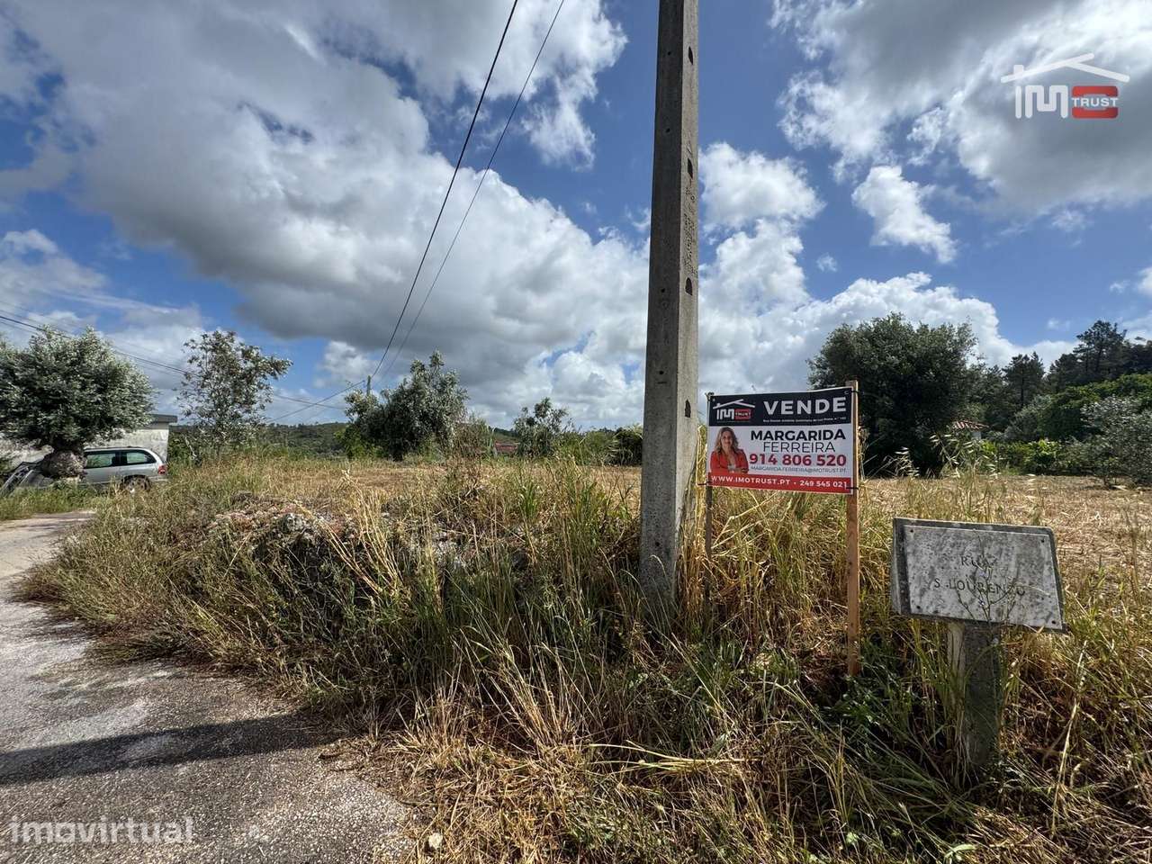 TERRENO PLANO PARA CONSTRUÇÃO COM 720 m² NA BESELGA (TOMAR) A 600 m... - Grande imagem: 3/13