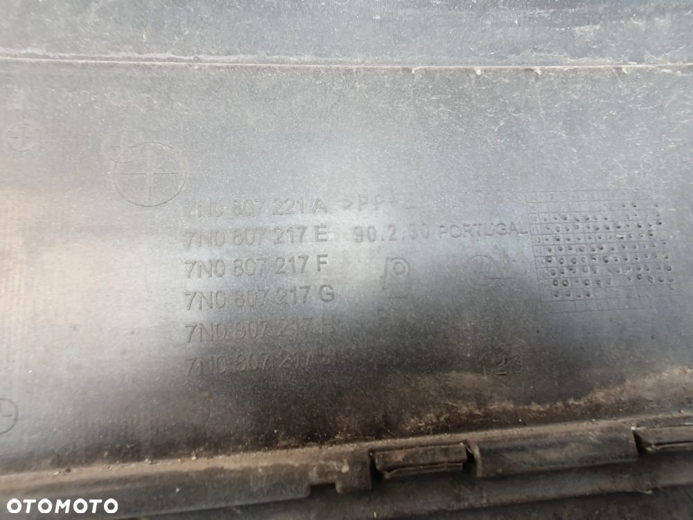 vw SHARAN 7N ZDERZAK PRZÓD PRZEDNI PDC 7N0807221A - 7
