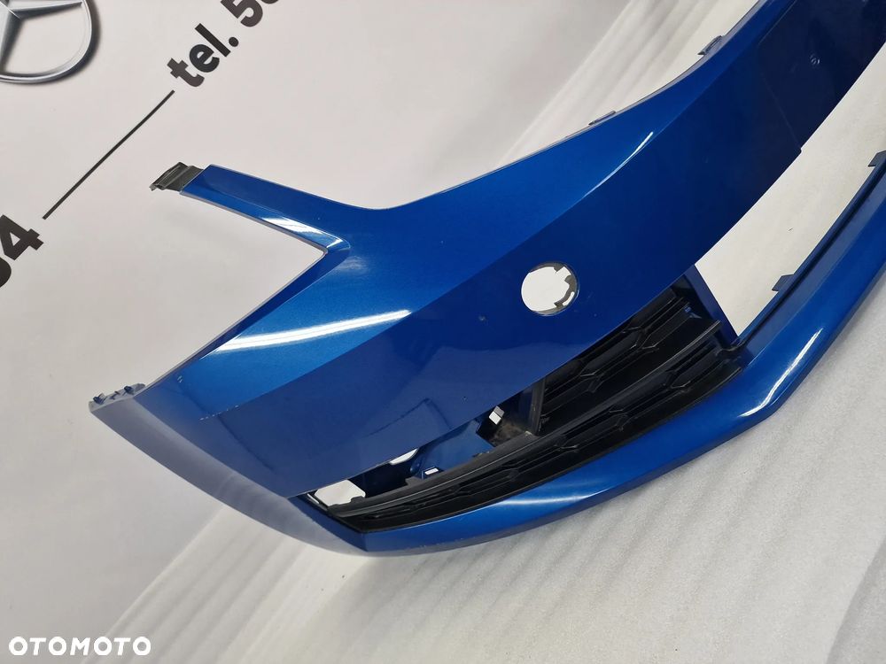 SKODA OCTAVIA III 3 LIFT 16- 5E0 ZDERZAK PRZEDNI PRZÓD NIEBIESKI METALIK , NR 5E0807221N , NR AUKCJI NZ816 - 6