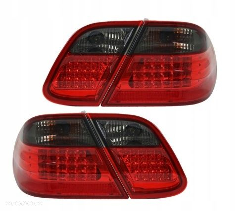 Lampy tyl kpl Led Diodowe Tuning Red Smoke Dymione Mercedes Clk C 208 97-03 - 2