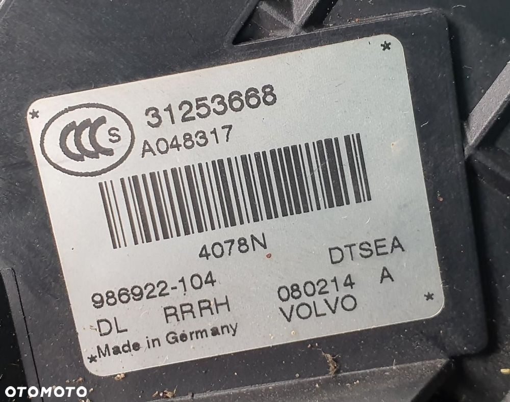ZAMEK DRZWI PRAWY TYŁ TYLNY VOLVO XC70 II V70 III S80 31253668 - 4