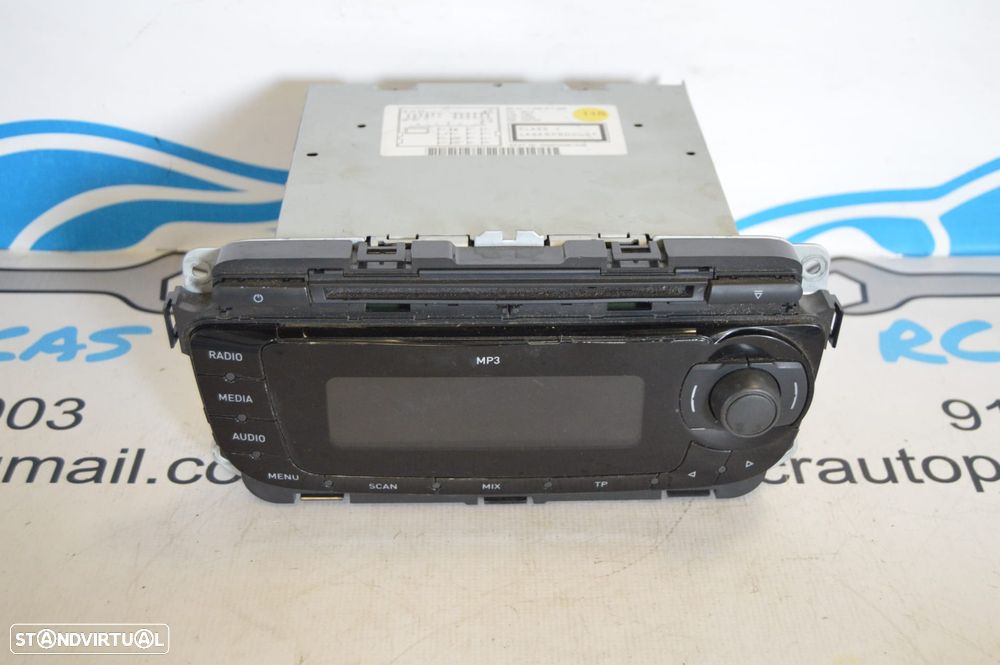 RADIO AUTORADIO LEITOR CD MP3 SEAT ALTEA 5P 5P0035153B 5P0035153 IBIZA IV 4 MK4 6J DISPLAY COMANDOS COMUTADOR PAINEL CONTROLO COMUNICAÇÃO - 5