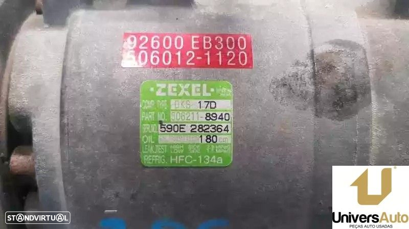 COMPRESSOR AR CONDICIONADO NISSAN CABSTAR 2006 -92600EB300 - 2