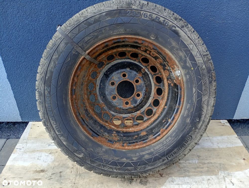 felga stalowa opona continental koło zapasowe 235/65r16c 118/116r et62 6x130 sprinter w906 crafter A0014014802 - 9