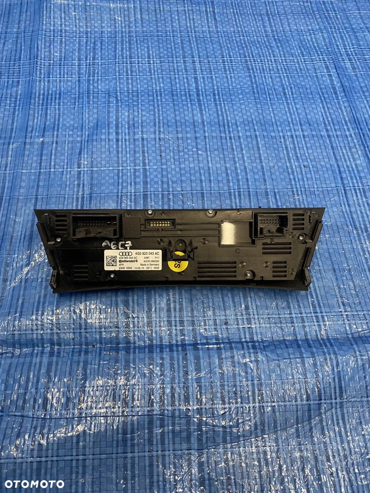 PANEL STEROWANIA KLIMATYZACJI NAWIEWU GRZANIA FOTELI AUDI A6C7 4G0820043AC - 4