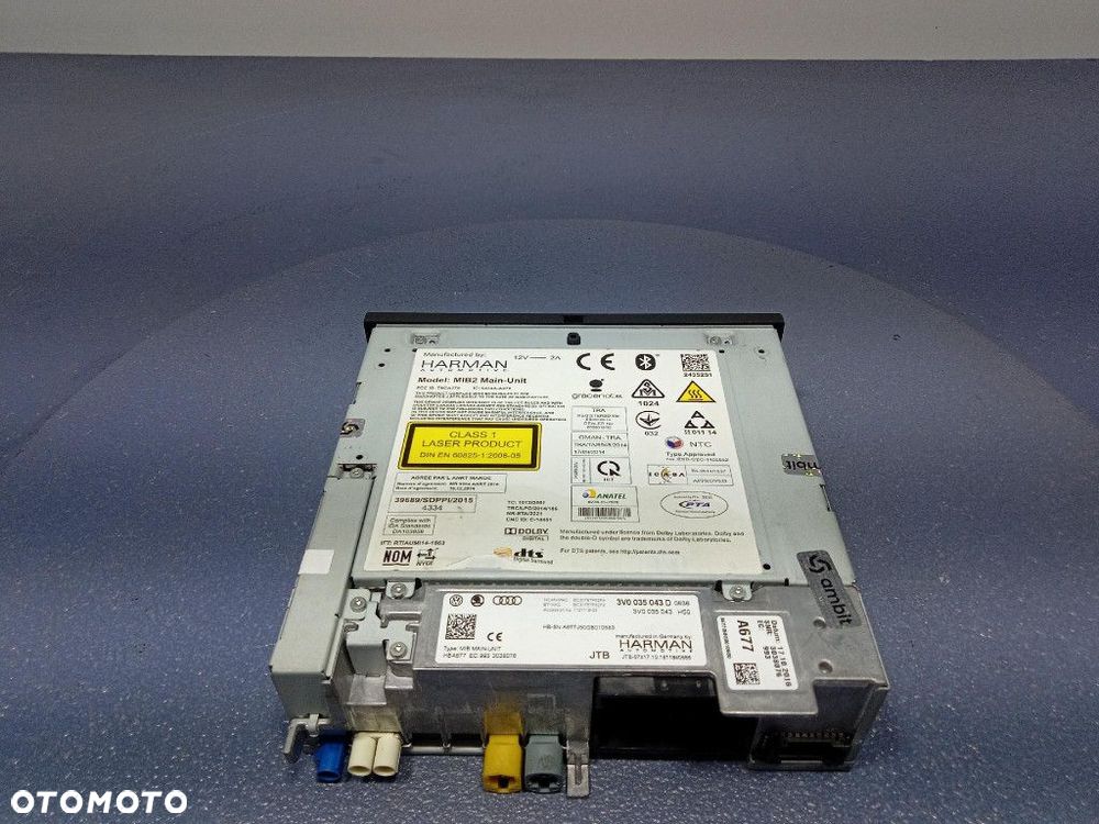 SKODA SUPERB III 15- CZYTNIK NAWIGACJI MIB 2 3V0035043D - 4