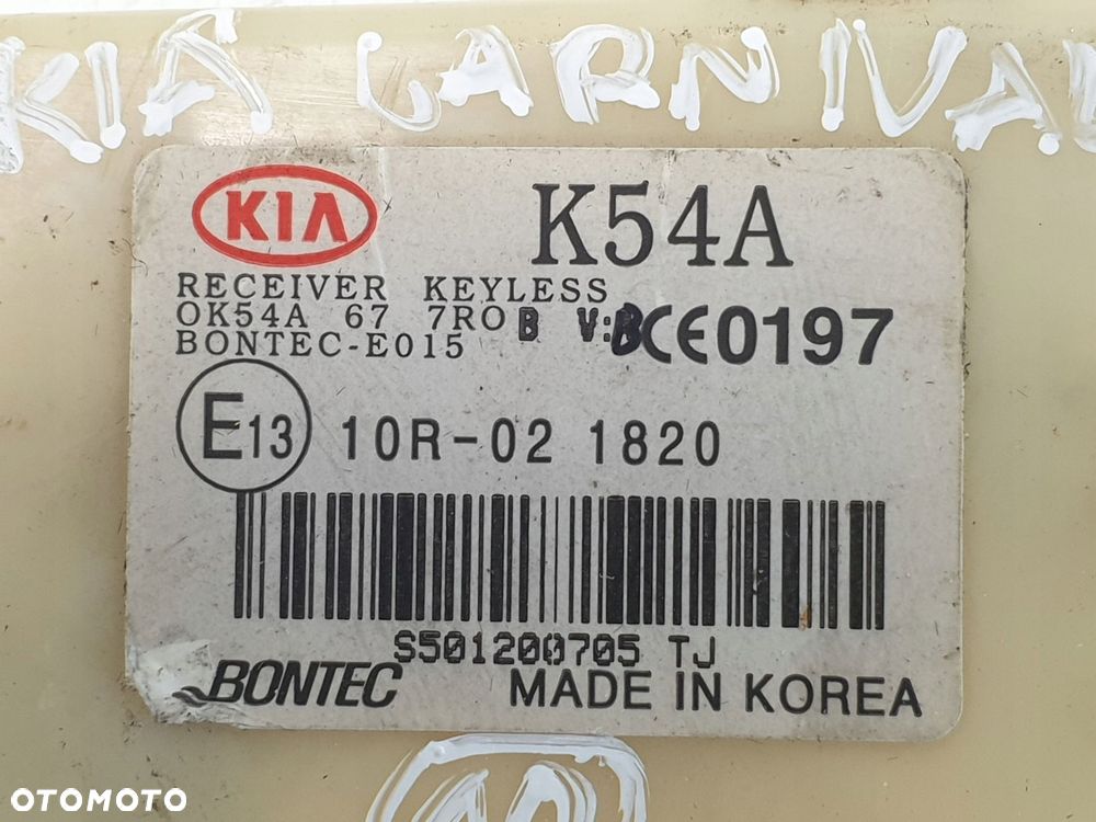 Kia Carnival I STEROWNIK moduł K54A - 2