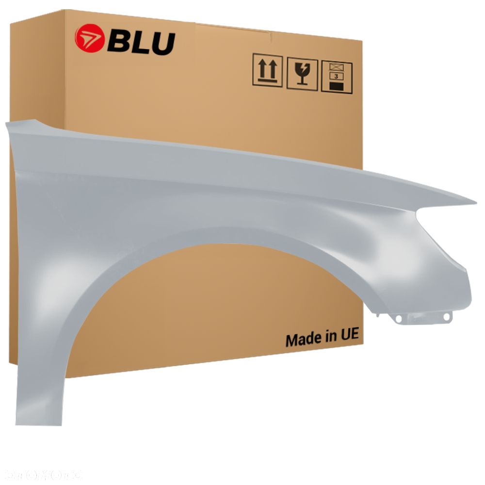 BLU Błotnik Audi A6 C7 LX7W Prawy Srebrny 2011-2018 przód EisSilber