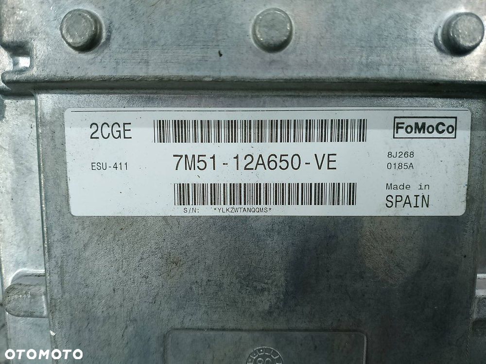 KOMPUTER, STEROWNIK FORD FOCUS II FL 7M51-12A650-VE VP6G9U-14A638-AC 1.8 - 3