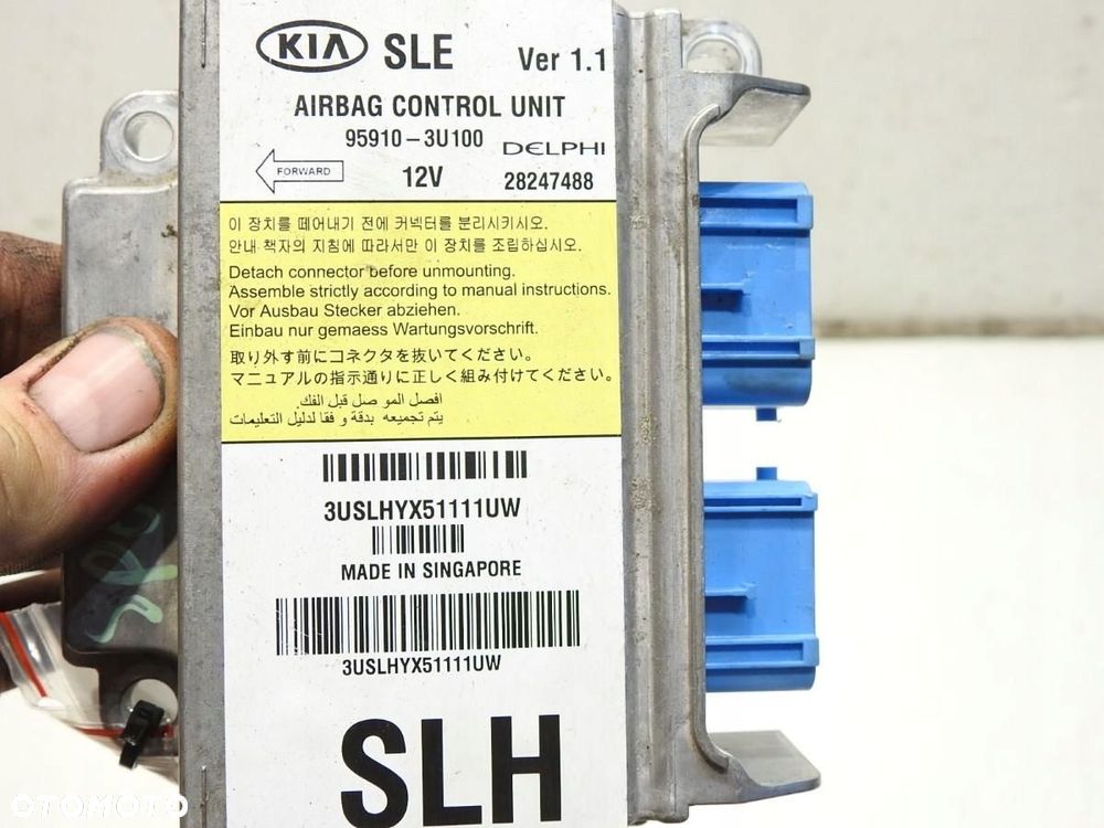 SENSOR AIR BAG AIRBAG KIA SPORTAGE III 95910-3U100 28247488 - 6