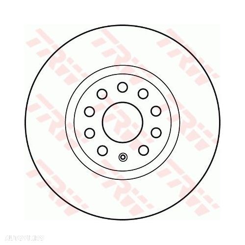 Set discuri frana fata, TRW Audi A1, 20, A3, 20, Q2, Q3, TT, Cupra Formentor, Seat Alhambra, Altea Ateca leon Tarraco, Skoda Karoq Kodiaq Octavia Superb VW Arteon Beetle Caddy CC EOS Golf Jetta Passat - 2