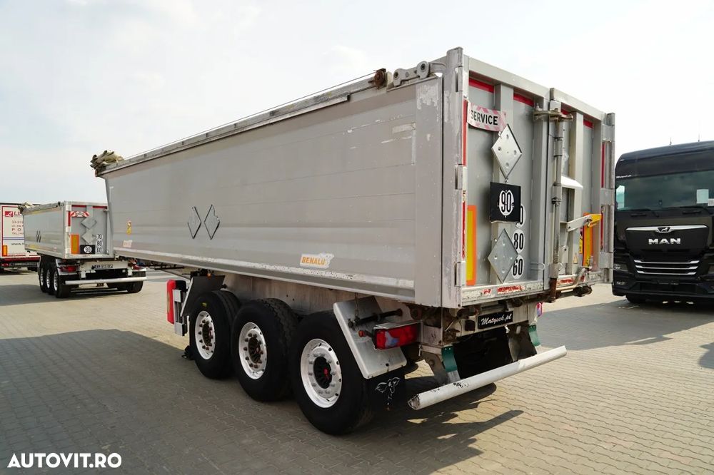 Benalu BASCULĂ BENALU / 29 m³ / ALUMINIU / AXĂ RIDICATĂ / GREUTATE: 5.000 KG / JANTE DIN ALIAJ / SAF / PRELATĂ ELECTRICĂ / IMPORTAT - 5