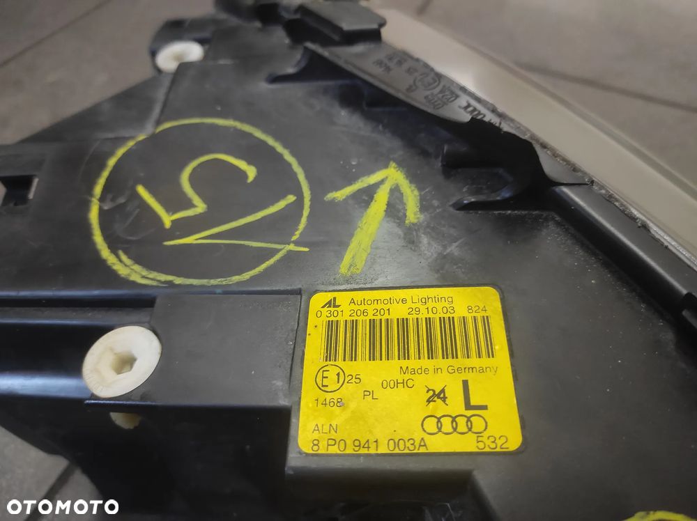 AUDI A3 8P 03-08R LAMPA LEWA PRZEDNIA ..15.. H7 8P0941003A WYSYŁKA !!! - 5