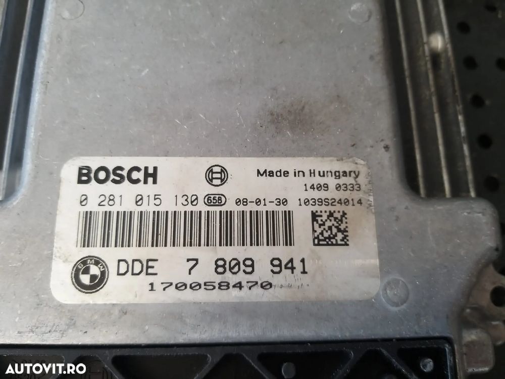 Ecu calculator motor 3.0 d bmw seria 5 e60 e61 0281015130 1039s24014 dde7809941 - 3