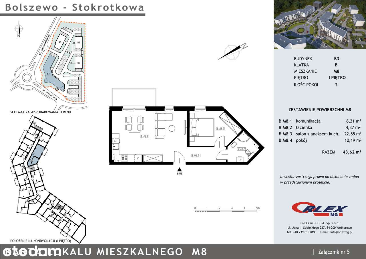 Bolszewo mieszkanie 2 pokojowe