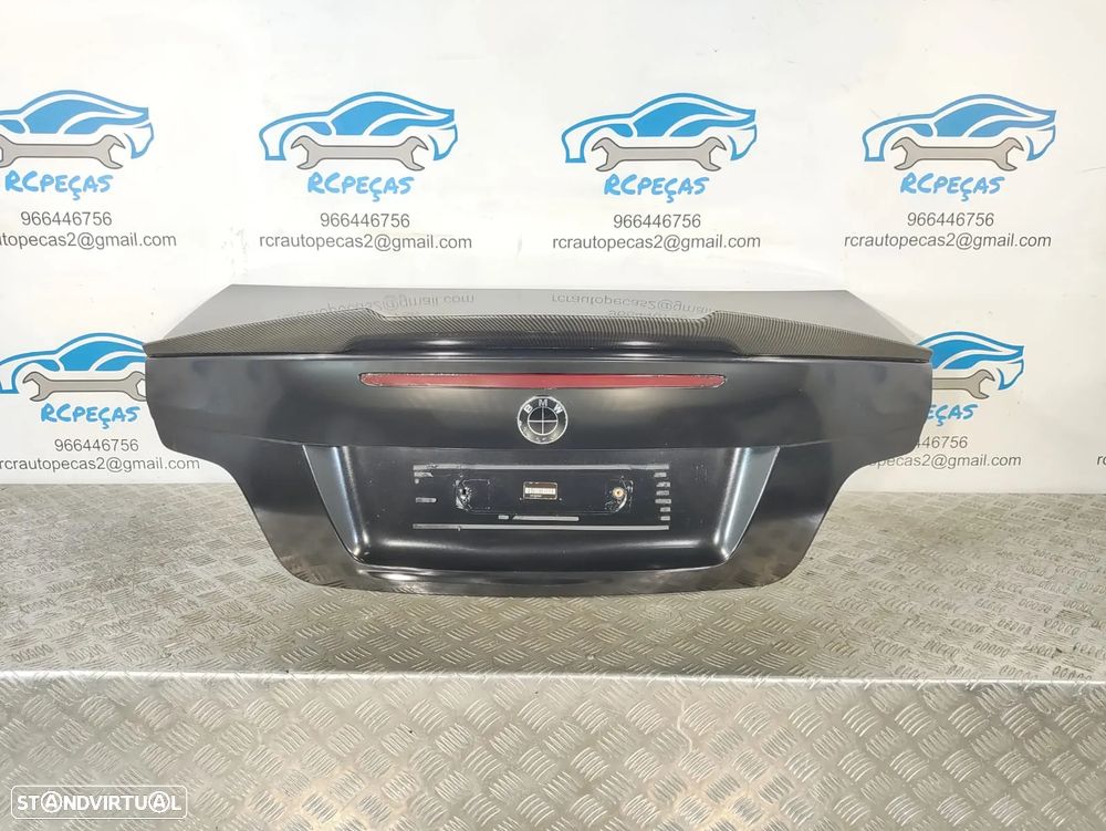PORTA TAMPA MALA BMW SERIE 1 E82 COUPÉ  FECHO PUXADOR LUZ 3°STOP AILERON ALERON SPOILER LIP LOOK M4 ORIGINAL - 1