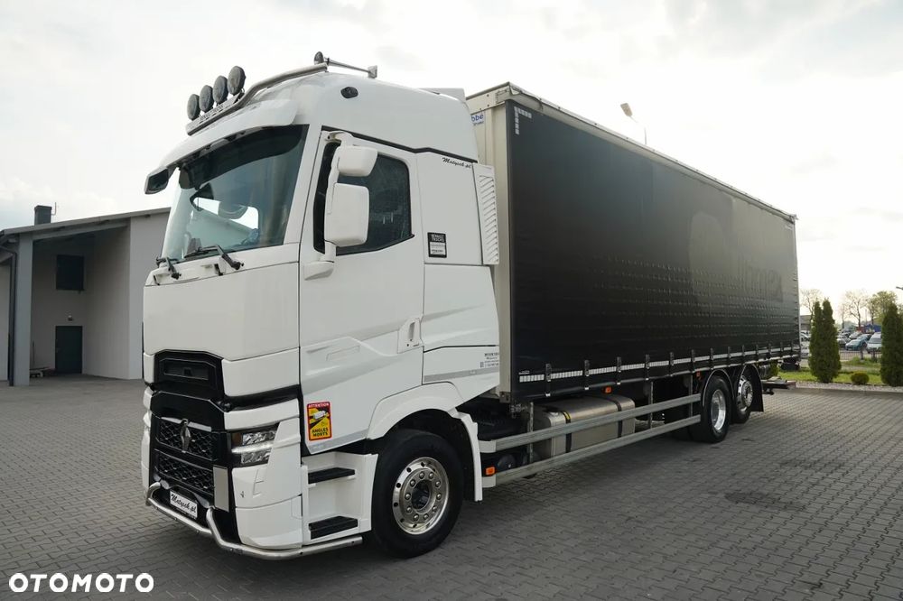 Renault T HIGH 440 DTI 13 / 6X2 /  FIRANKA 9.5 M / KLIMA POSTOJOWA / OŚ PODNOSZONA / MOCNA PODŁOGA / ALUFELGI / WINDA DHOLLANDIA / - 2