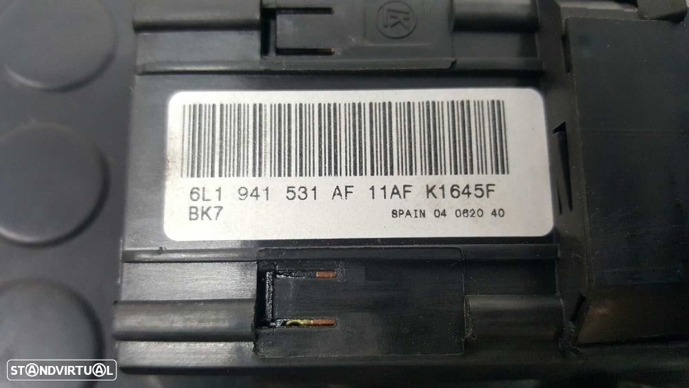COMANDO DAS LUZES SEAT CORDOBA BERLINA (6L2) REFERENCE - 6