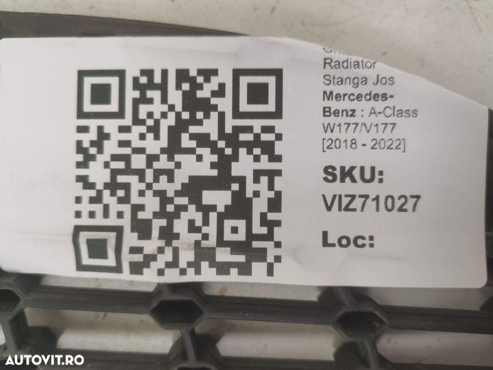 Ornament Grila Radiator Stanga Jos Mercedes-Benz  A-Class W177/V177 20 - 4