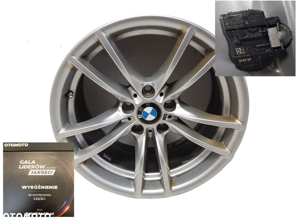 ŁADNA ORYGINALNA FELGA ALUMINIOWA ALUFELGA BMW M2 M3 M4 9.0 18 5X120 ET29 CZUJNIK CISNIENIA 2284906 - 1