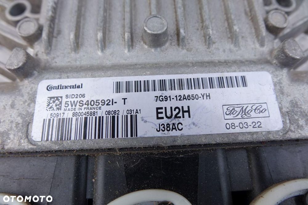 STEROWNIK SILNIKA KOMPUTER EU2H FORD MONDEO MK4 IV 2.0 TDCI 7G91-12A650-YH - 3