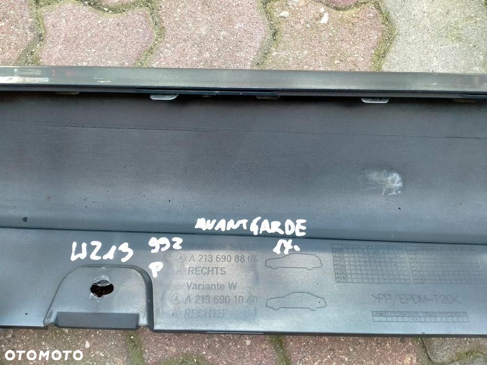 MERCEDES E klasse W213 / Avantgarde 992 LISTWA PROGOWA PRAWA PRÓG PRAWY - 5