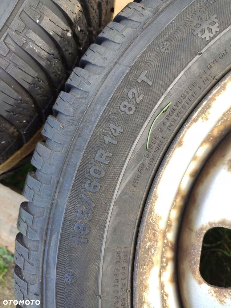 KOŁA FELGI STALOWE OPONY ZIMA VW GOLF 14'' - 4