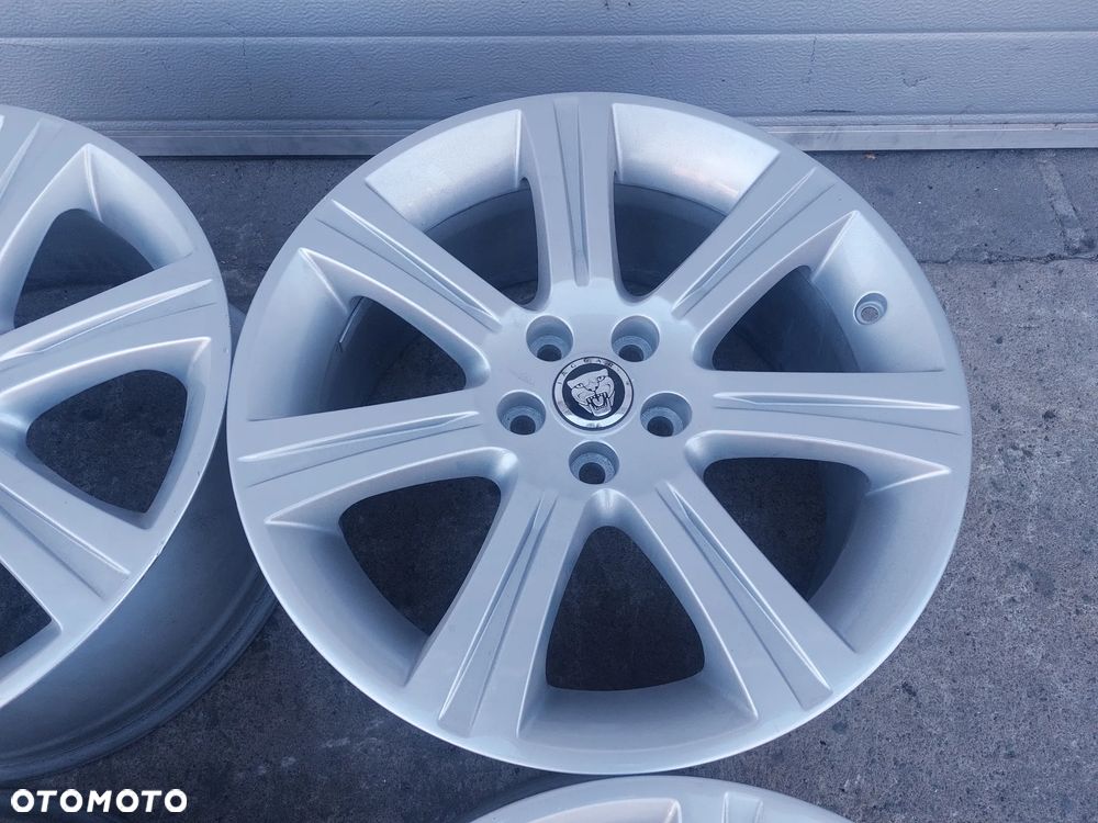 JAGUAR XF S-TYPE F PACE XE FELGI ALUMINIOWE R18 8.5J ET49 5X108 OE JAGUAR 6W83-1007-AB PROSTE! - 4