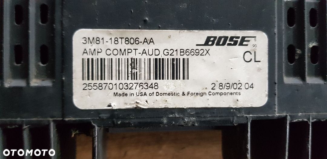 MAZDA 6  2.0D WZMACNIACZ BOSE 3M81-18T806-AA - 2