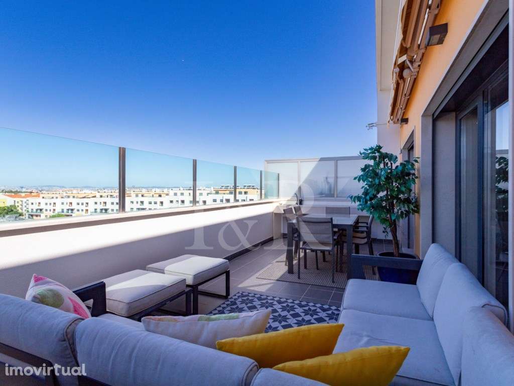 Apartamento T4 duplex com terraço e vista rio no Montijo - Grande imagem: 3/52