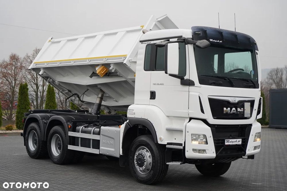 MAN TGS 26.480 / 6X6 / 3 STRONNA WYWROTKA /  HYDROBURTA / MANUAL / BORDMATIC - 10