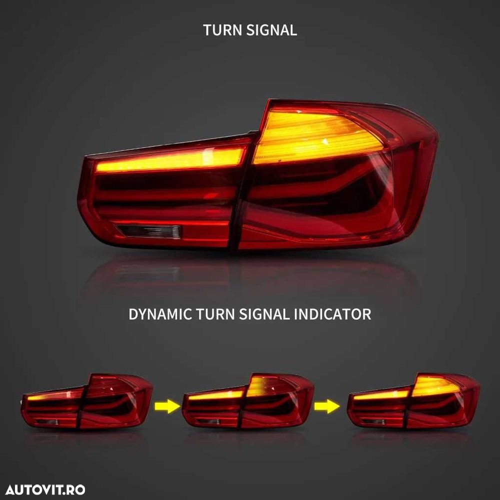 Stopuri Led BMW F30 Semnalizare Dinamica LCI Look VLAND - 3