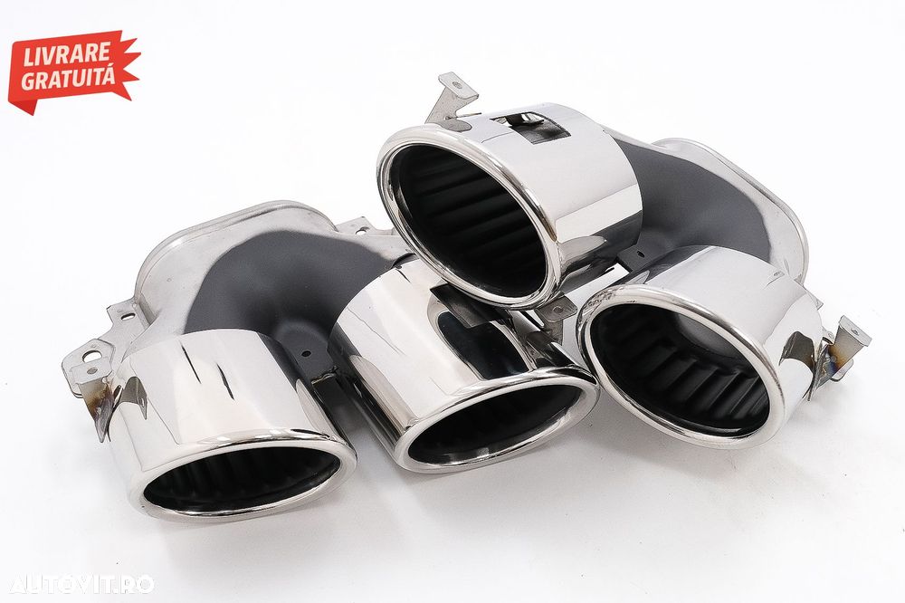 Difuzor Bara Spate cu Ornamente Evacuare Mercedes CLA X118 Shooting Brake C118 Cou- livrare gratuita - 10