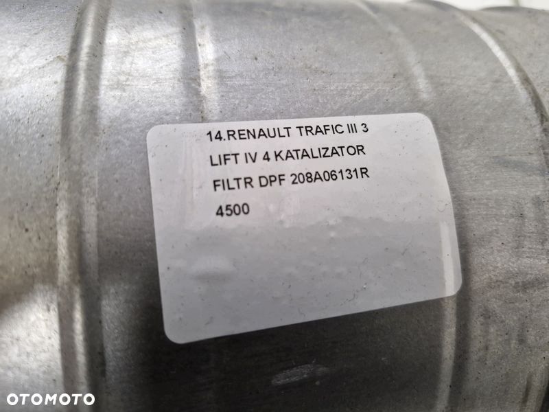 RENAULT TRAFIC III 3 LIFT IV 4 KATALIZATOR FILTR DPF 208A06131R - 8
