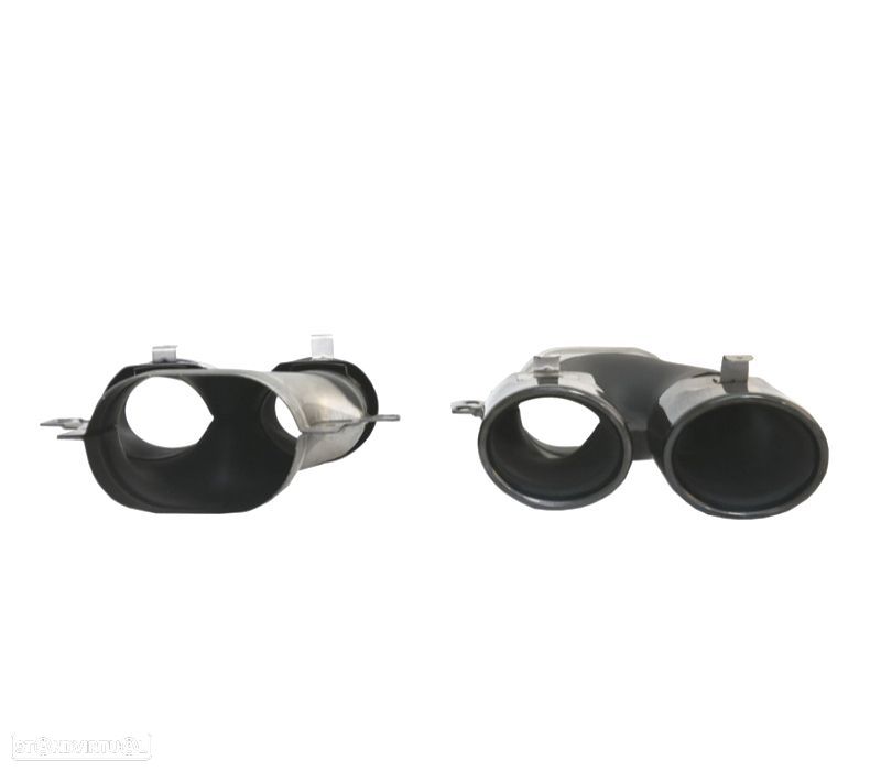 PONTEIRAS DE ESCAPE MERCEDES GLC C253 X253 15-18 LOOK AMG GLC43 PRETAS - 5