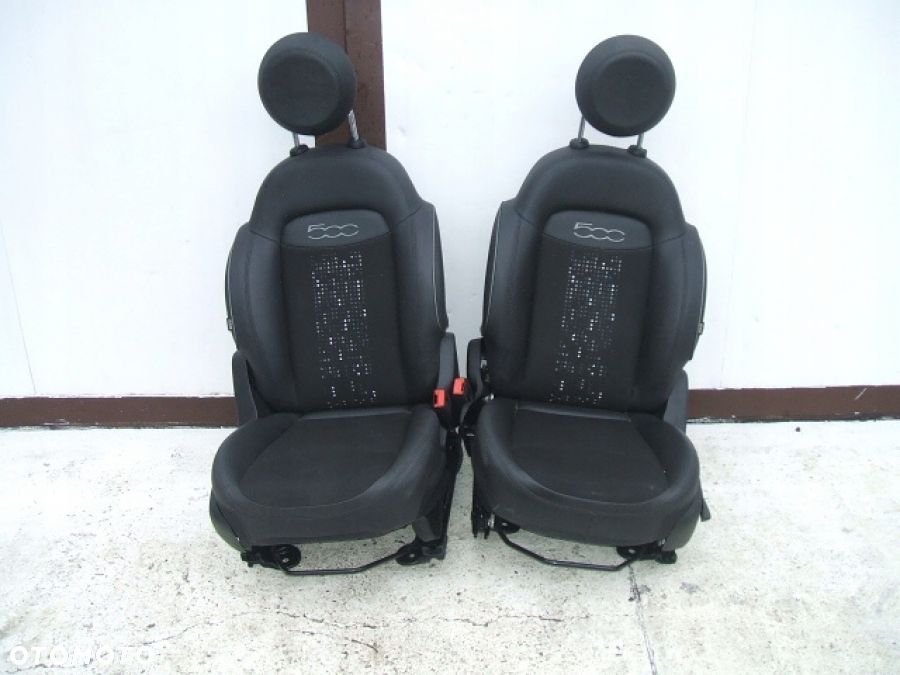 FIAT 500X 2014- FOTELE FOTEL komplet półskóra - 4