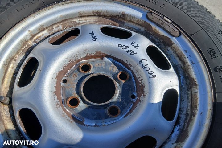 Jante tabla cu anvelope 13 - set 175/70 R13 1H0601025A ET38 51/2JX13H - 4