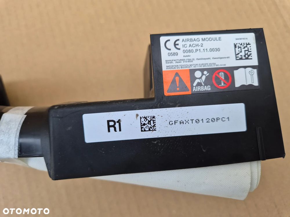 KURTYNA POWIETRZNA AIRBAG DEMONTAŻ TOYOTA RAV4 V 641667400L PRAWA - 3