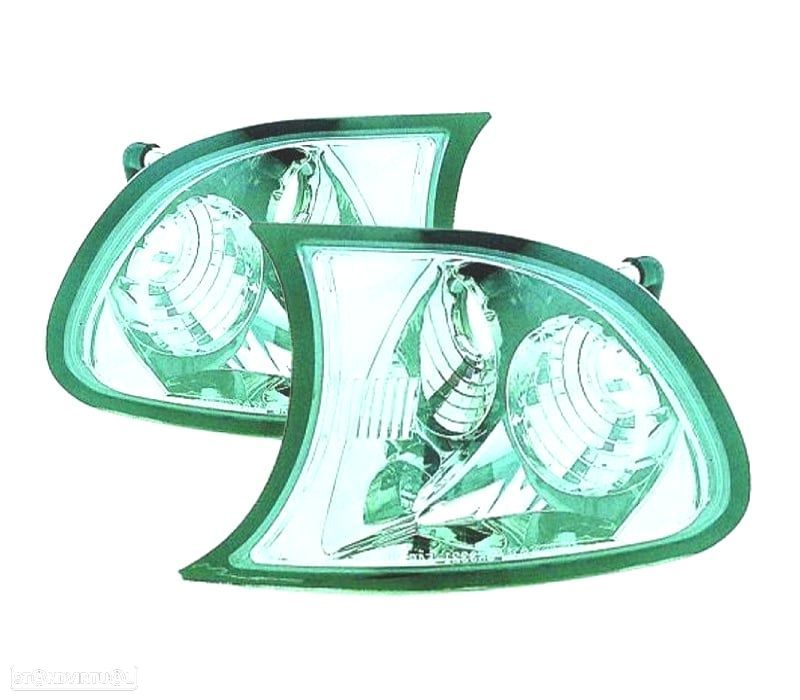 PISCAS FRONTAIS BMW E46 99-01 COUPE CABRIO CROMADO - 1