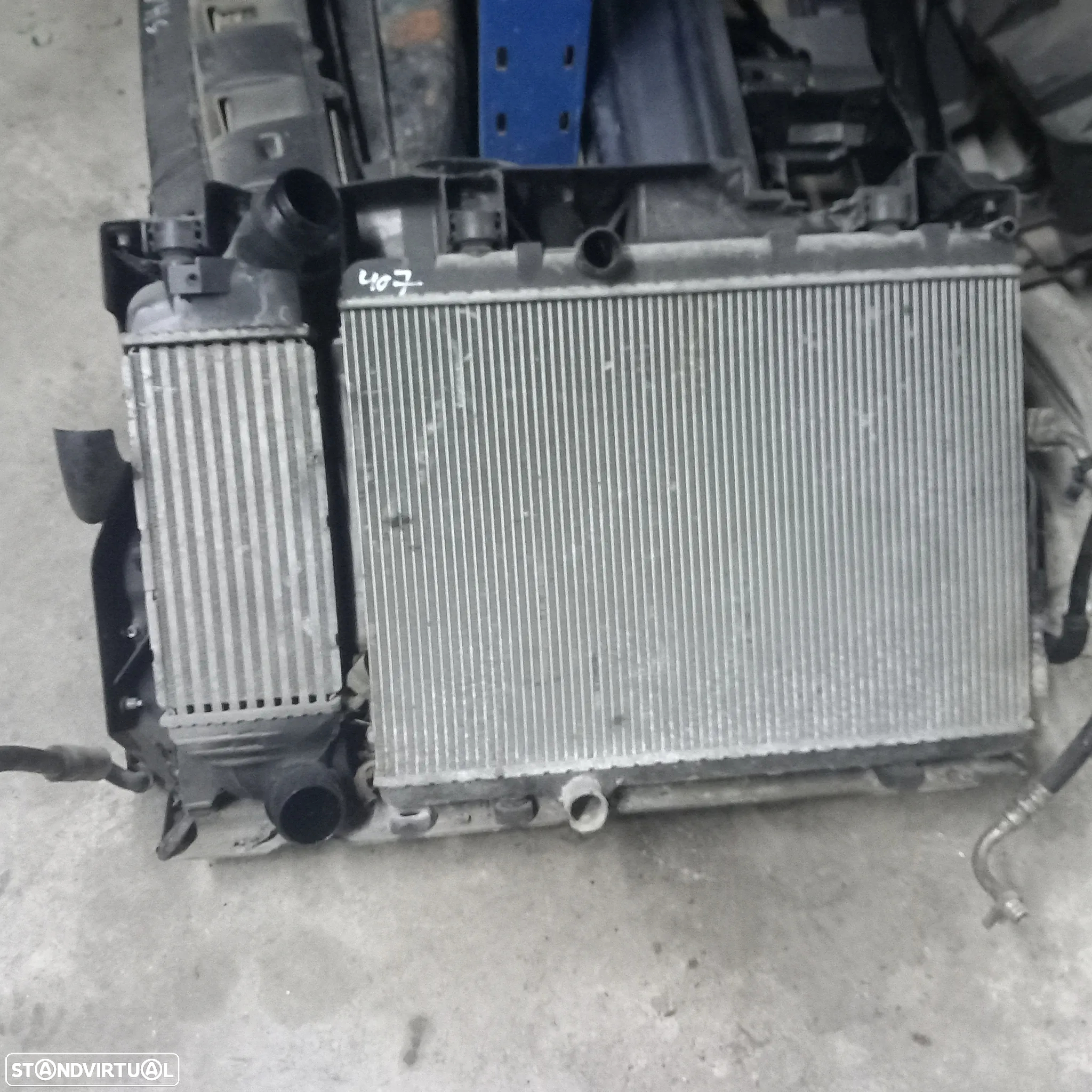 Frente fibra com radiadores peugeot 407 - 2