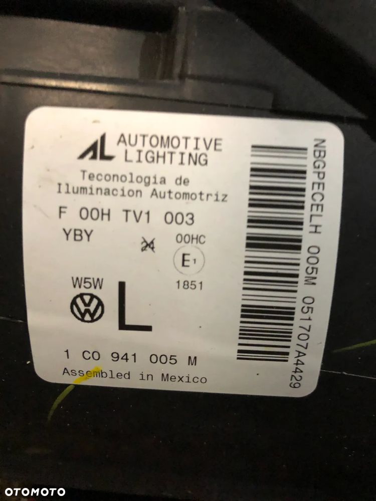 LAMPA LEWA PRWA VW NEW BEETLE 1CO LIFT 05-11R 1C0941005M 006M - 3