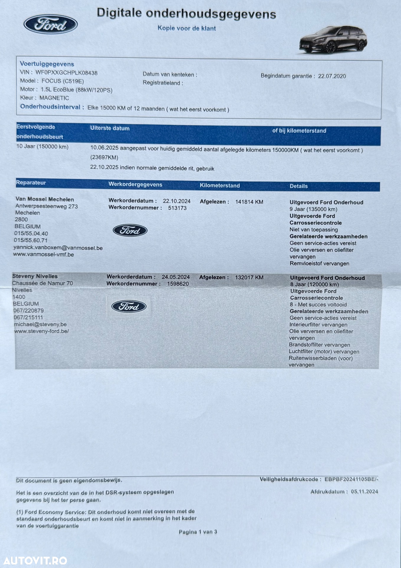 Ford Focus Turnier 1.5 EcoBlue Start-Stopp-System Aut. ST-LINE - 30