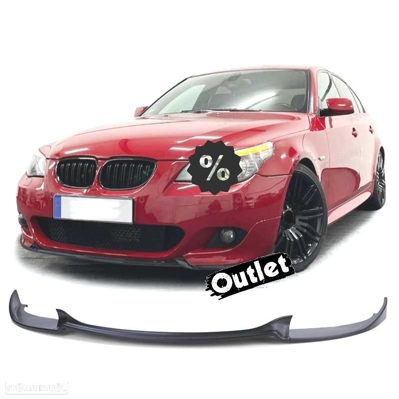 C010792C1 SPOILER LIP BMW E60 E61 03-10 LOOK PACK M HAMANN PRETO MATE - 1
