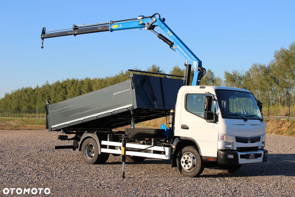 Mitsubishi FUSO Canter 9C18 Nowy 3-stronny Wywrot Kiper Wywrotka Nowy żuraw HDS DN 7.7 S2 Ładowność 4000 kg - 5