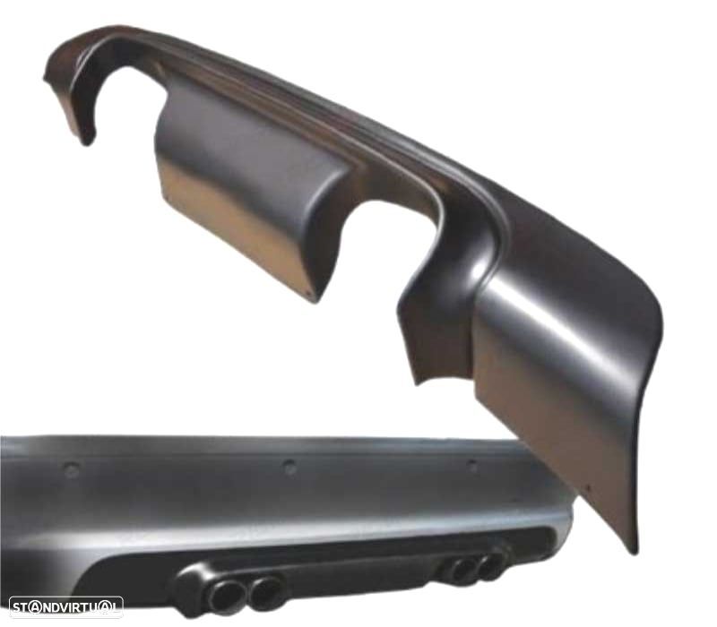 DIFUSOR PÁRA-CHOQUES TRASEIRO BMW E46 LOOK M3 CSL COUPE CABRIO SEDAN 98-05 SAIDA DUPLA - 4