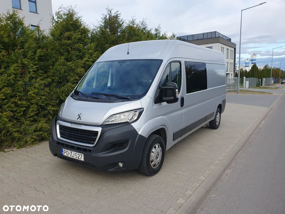 Peugeot BOXER 2.2 150 KM L3 H2 BRYGADÓWKA 7 OSÓB LEDY KLIMA TEMPOMAT HAK - 1
