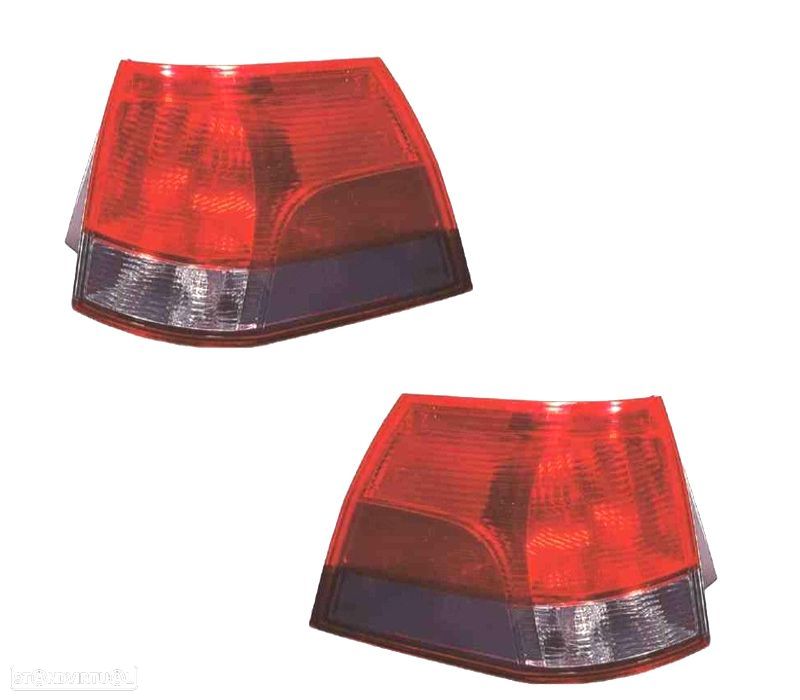 FAROLINS PARA OPEL VECTRA C WAGON 05-08 FUMADO VERMELHO - 1