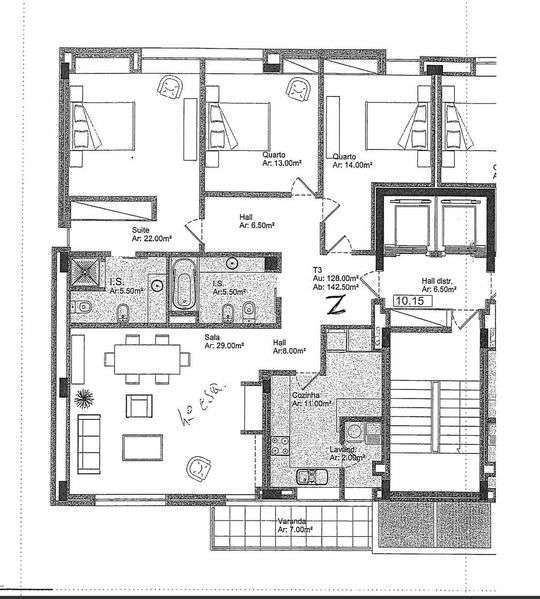 Apartamento T3 com garagem em Paços de Ferreira - Grande imagem: 2/12