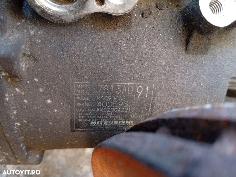 Compresor clima AC Mitsubishi Outlander 2.2 diesel cod motor 4HN cod 7813A091 - 2